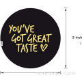 Great taste Stickers Other Logo Stickers Clear Label